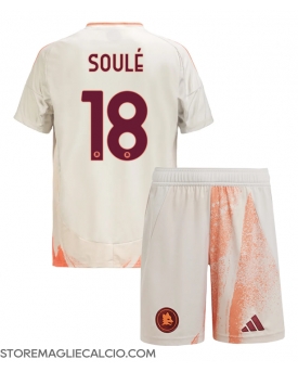 AS Roma Matias Soule #18 Maglia Gara Trasferta Repliche 2024-25 Bambino